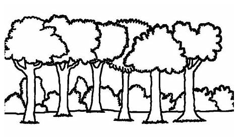 Clipart forest black and white, Clipart forest black and white