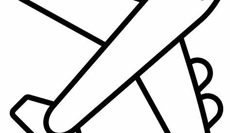 Airplane Coloring Page Free Clip Art - Clipartix Outline Pictures Of