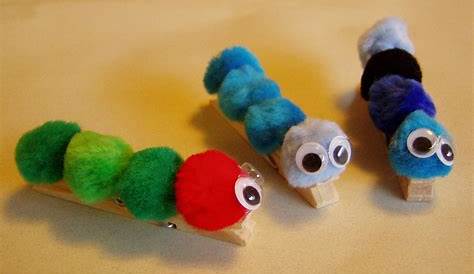 Clothespin Caterpillar Crafts 20+ Cute And Easy You'll Love Noted List