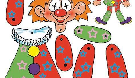 Vorlage Clown zum Aufhängen Karneval #basteliedeen #ideas #fasching #