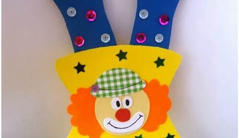Vorlage Clown zum Aufhängen Karneval #basteliedeen #ideas #fasching #