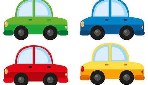 Cars in four different colors 299040 Vector Art at Vecteezy