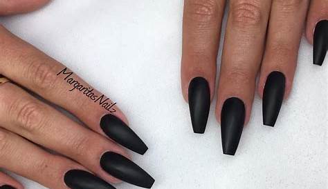 Coffin Acrylic Nails Black 48 Of These Art Enhancements Are The Most