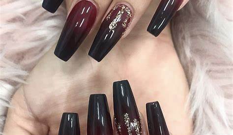 Coffin Red And Black Acrylic Nails 15 Amazing Ways To Rock Inspi