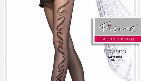 Collant fantaisie Daitona | Collant.fr Patterned Tights, Lingerie