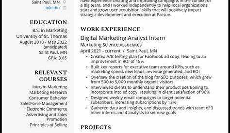 College Resume Examples 2021 2020 Student
