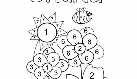 Spring Color By Number Printables » Homemade Heather