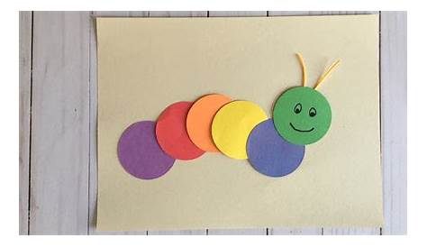 Color Caterpillar Craft Circle Photos Cantik