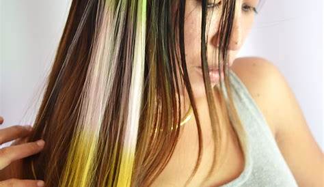 Color Streaks In Hair At Home 🌩 @emilyh0rnsey 2020 spo