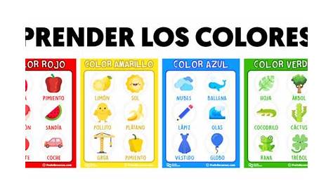 colores para niños | Colores en ingles, Aprender los colores, Colorear