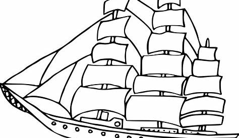 Sélection de dessins de coloriage bateau à imprimer sur LaGuerche.com