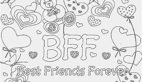 Coloriage Best Friend Forever A Imprimer | OHBQ.INFO - Meilleurs