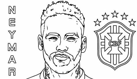 neymar joueur de foot barcelone coloriage #ColoriageJoueur Thomas