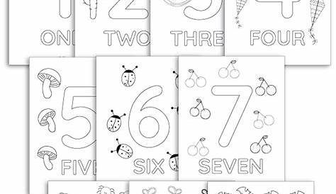Coloring Pages For Numbers 1-10
