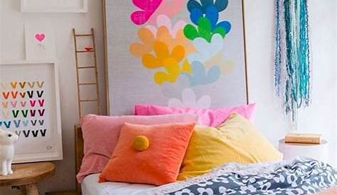 Bright colourful bedroom. Bright bedroom colors, Guest bedroom design