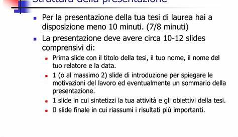 Presentazione PowerPoint per tesi di laurea - Paola Pozzolo