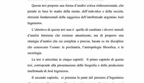 Introduzione Tesi Di Laurea Esempio