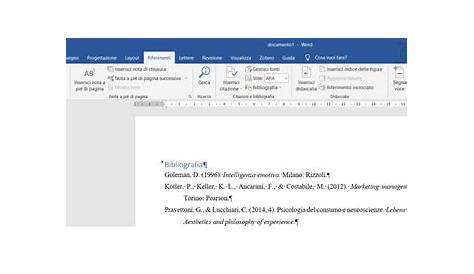 Come realizzare una bibliografia corretta con word – Squeglia snc