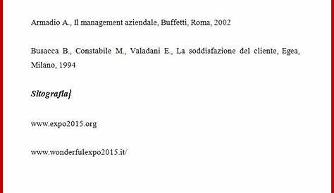 Come Fare Una Bibliografia E Sitografia - merenae