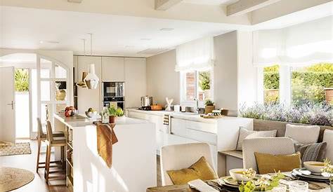 Decorar sala cocina juntos | Cucina e soggiorno open space, Arredamento
