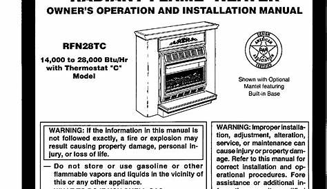 Comfort Furnace Infrared Heater User Manual