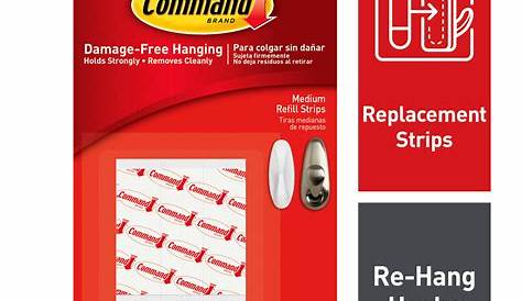 Command 3m Strips 3M 17206BLK Large Picture Hanging Damage