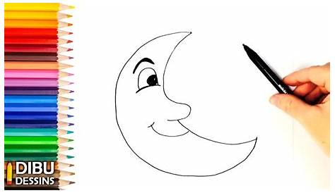 Comment dessiner la lune pour les enfants | Livre de coloriage pour les
