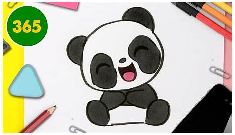 Coloriage mignon panda kawaii animal for christmas - JeColorie.com