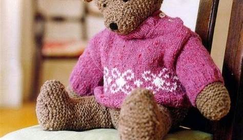 Aujourd'hui, jour du tuto au tricot. Je vous propose un ours