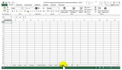 Comment gérer des feuilles Excel 2007 ? - YouTube