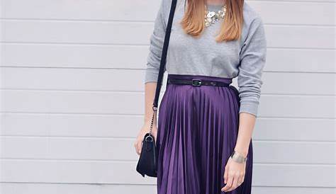 Comment Porter Jupe Plissee Midi How To Wear A Pleated Skirt In Winter Skirt Winter