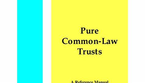 Common Law Trusts.6.0 PDF Precedent Trust Law