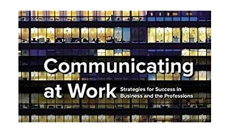 Communicating At Work 12Th Edition Pdf