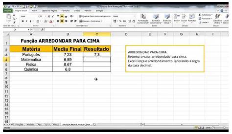 Como fazer arredondamento no Excel - Jornada do Gestor