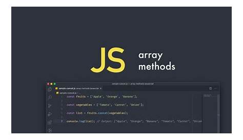 JavaScript - Arrays : métodos
