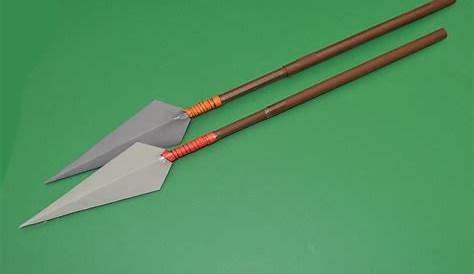 AGUA* Como hacer una lanza de papel. Paper Spear | Armas de origami, La