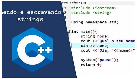 [C++] Como ler e escrever strings em C++ - YouTube