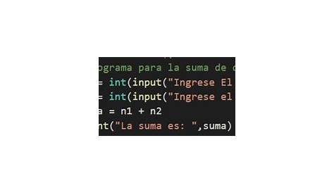 Suma De Dos Numeros En Python Programacion Python Tic 1 Bachillerato Images