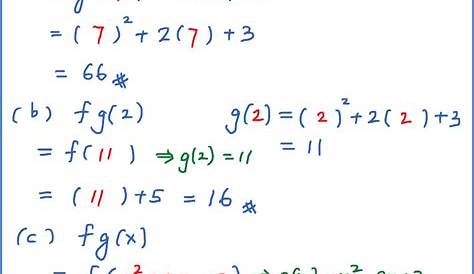 Composite Functions Examples Fractions