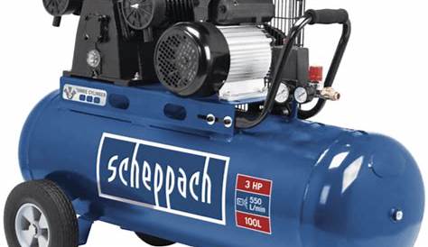 Compresseur Scheppach 100l 3cv SCHEPPACH Horizontal Bicylindre