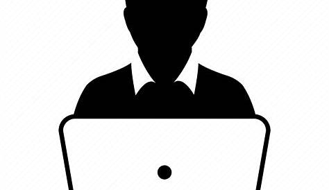 Computer, device, human, laptop, man, person, user icon - Download on