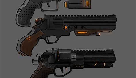 Futuristic Pistol MKII : r/Fusion360