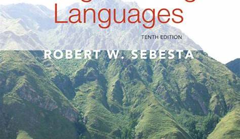 Concepts Of Programming Languages 12Th Edition Pdf