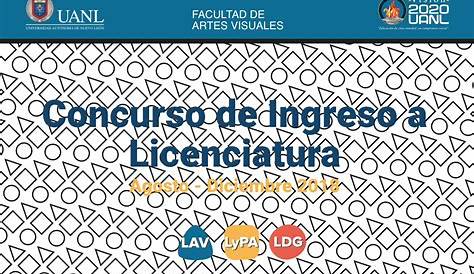 Concurso de ingreso a licenciatura agosto - diciembre 2021. - Facultad