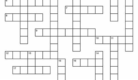 Confirmation Crossword Puzzle
