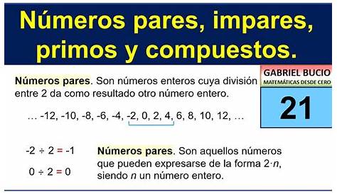 Números pares. | Free math lessons, Learning math, Free math