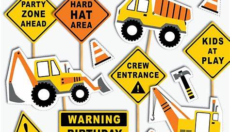 Construction Signs For Birthday Party Etsy