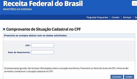 Como regularizar o CPF pela internet no site da Receita Federal