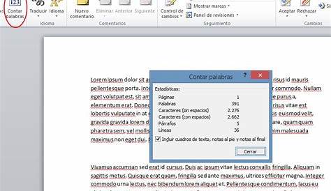 Contador de palabras online: Word Count (Count On It)