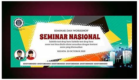 10 Contoh Banner Seminar Nasional Keren & Template